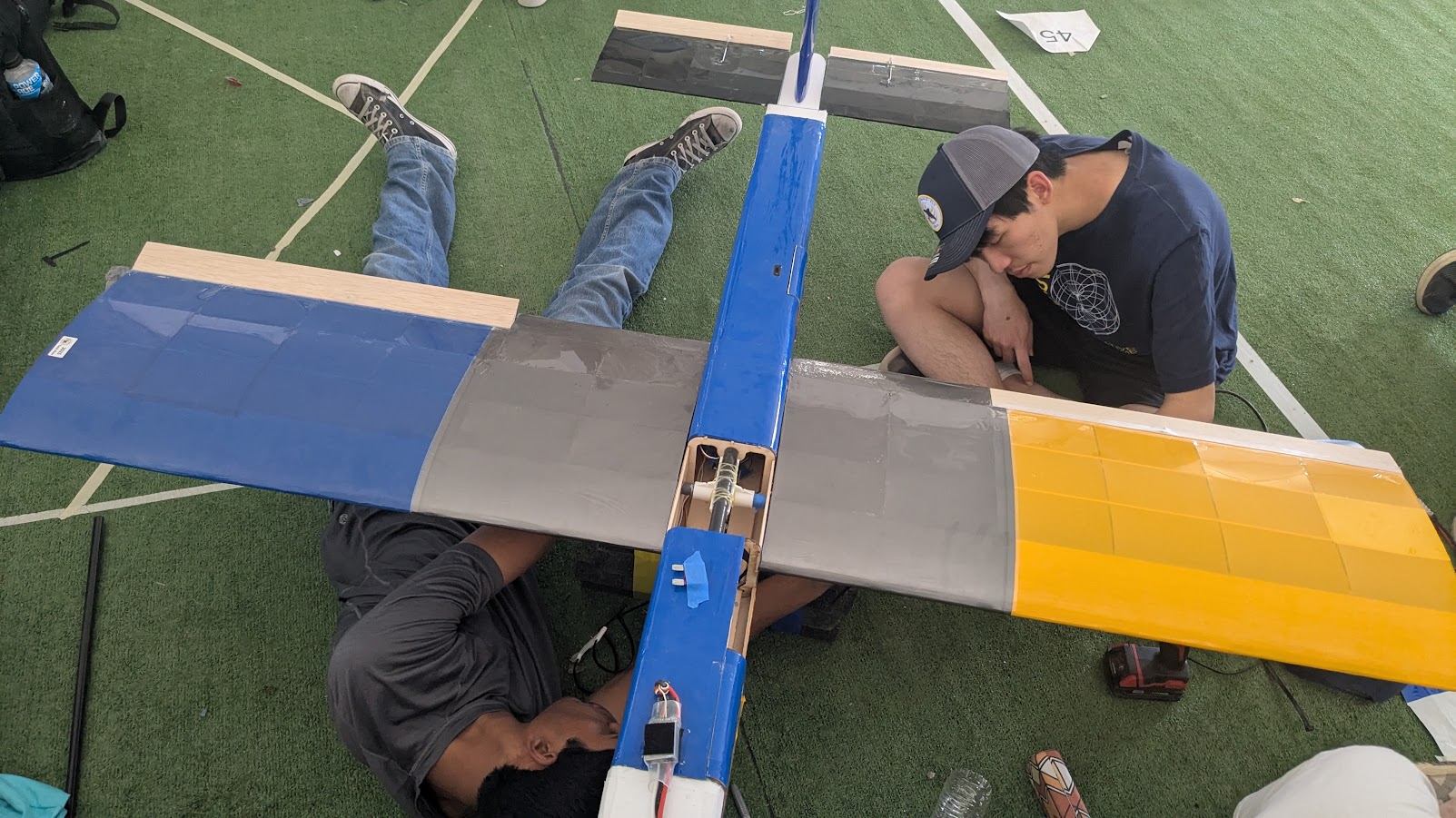 plane top view